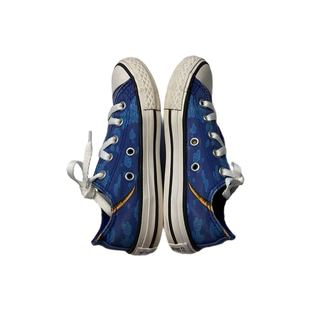 Converse Dinoverse Chuck Taylor All Star Junior Sz 12 Blue Dinosaur LoTop Unisex